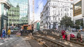 Výluka navazuje na opravy trati na křižovatce ulic Lazarská a Spálená, kdy nejezdí od pondělí 29. října do 8. listopadu tramvaje v části Spálené navazující na Karlovo náměstí..