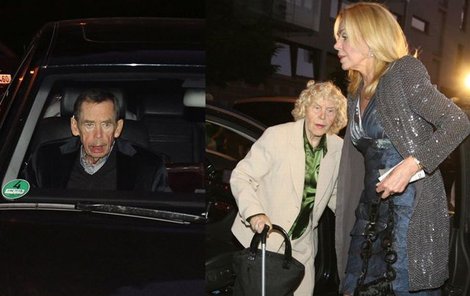Václav Havel slaví 75. narozeniny s předstihnem. Popřát mu přišla i maminka jeho ženy Dagmar Markéta.