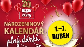 Narozeninový kalendář Blesk pro ženy plný dárků