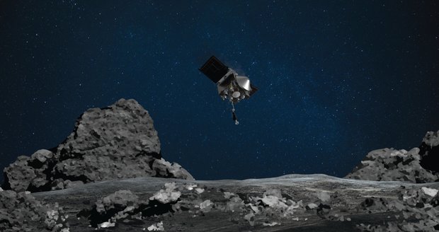 NASA předvedla vesmírnou „hru na babu“. Kolik prachu sonda z planetky sebrala?