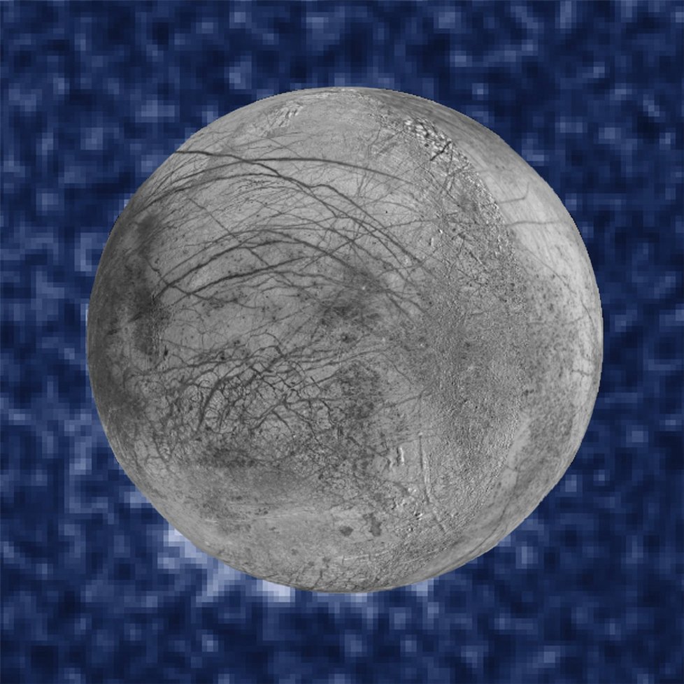 Na Jupiterově měsíci Europa je možná voda, zjistila NASA