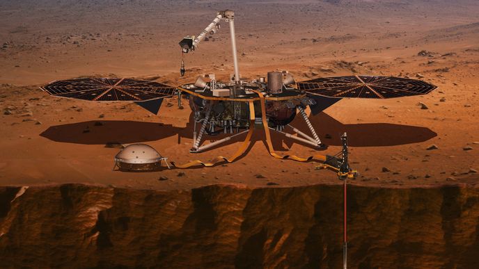 Sonda InSight bude zkoumat nitro Marsu. Podle NASA jde o revoluční expedici