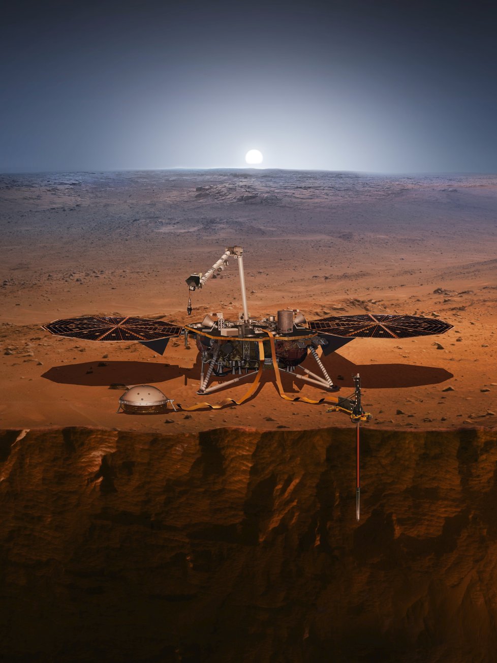 Sonda InSight bude zkoumat nitro Marsu. Podle NASA jde o revoluční expedici