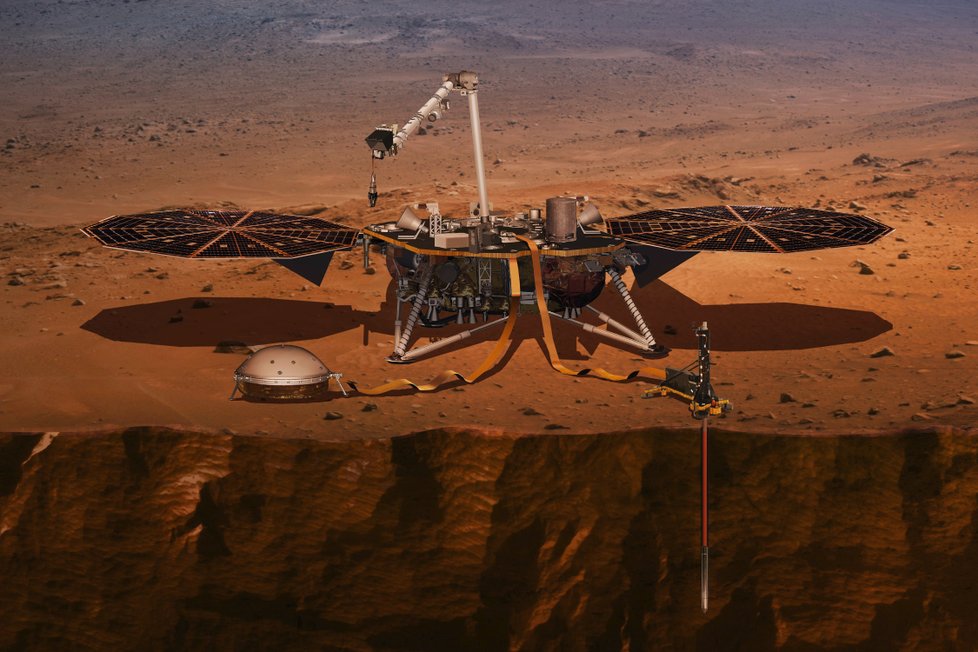 Sonda InSight bude zkoumat nitro Marsu. Podle NASA jde o revoluční expedici