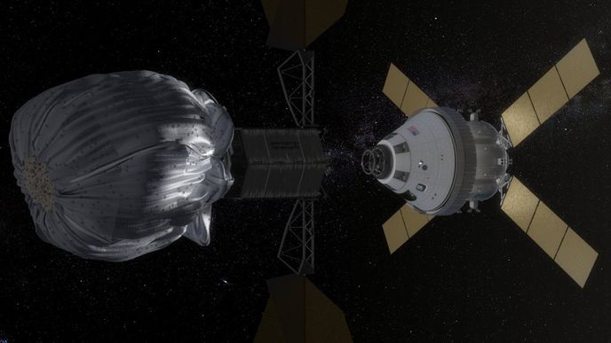 NASA plánuje "odchyt" malého asteroidu pomocí sondy Orion