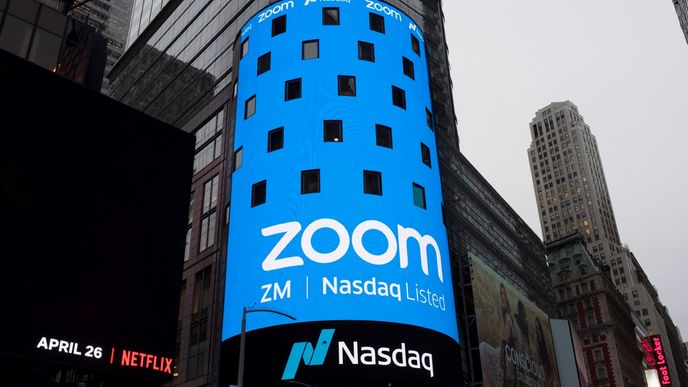 Videokomunikační platforma Zoom na burze Nasdaq