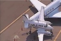 Srážka v Nashvillu: Letoun nadzdvihl menší letadlo do vzduchu