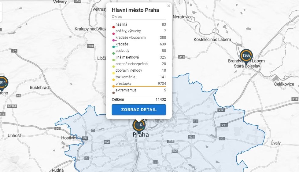 Kde se u vás ve čtvrti vraždilo? Teď se můžete na online mapě kriminality podívat.