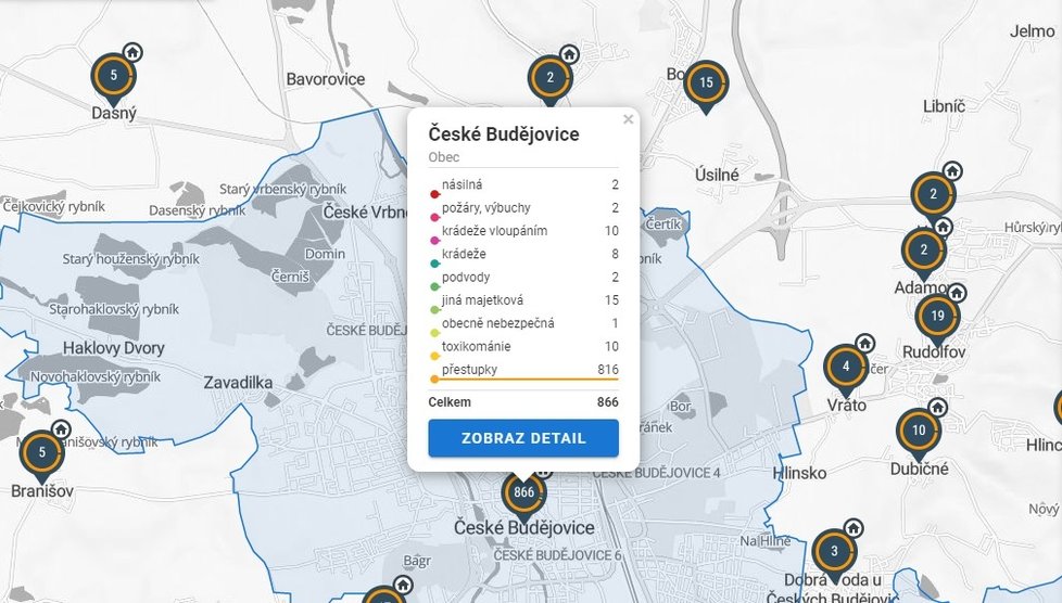 Kde se u vás ve čtvrti vraždilo? Teď se můžete na online mapě kriminality podívat.