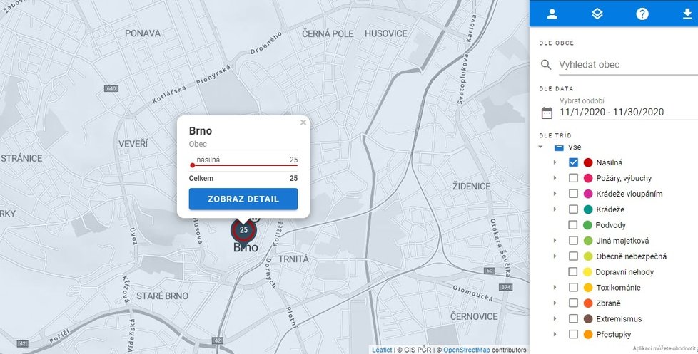 Kde se u vás ve čtvrti vraždilo? Teď se můžete na online mapě kriminality podívat.