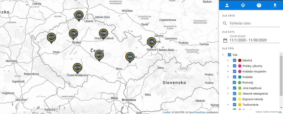 Kde se u vás ve čtvrti vraždilo? Teď se můžete na online mapě kriminality podívat.