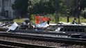 Následky srážky Pendolina s kamionem Následky srážky Pendolina s kamionem