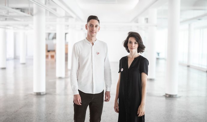 Michaela Gregorová a Jakub Henni, zakladatelé firmy Nesnězeno, vítězové soutěže Nastartujte se v roce 2019.