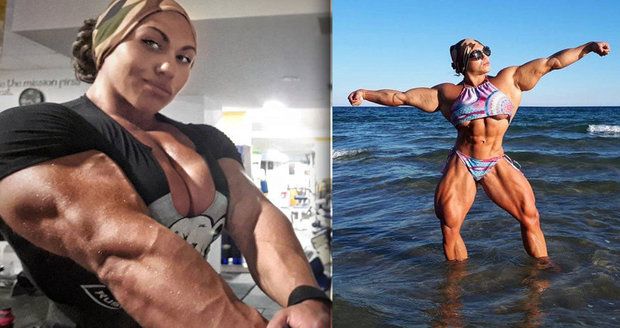 Arnold v sukni: Ruská kulturistka má obvod bicepsu 48 cm
