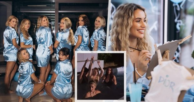 Opulentní baby shower Natálie Kočendové