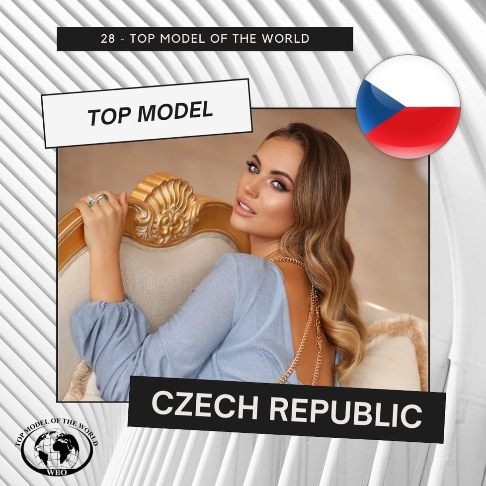 Natálie Kočendová na soutěži Top Model of the World