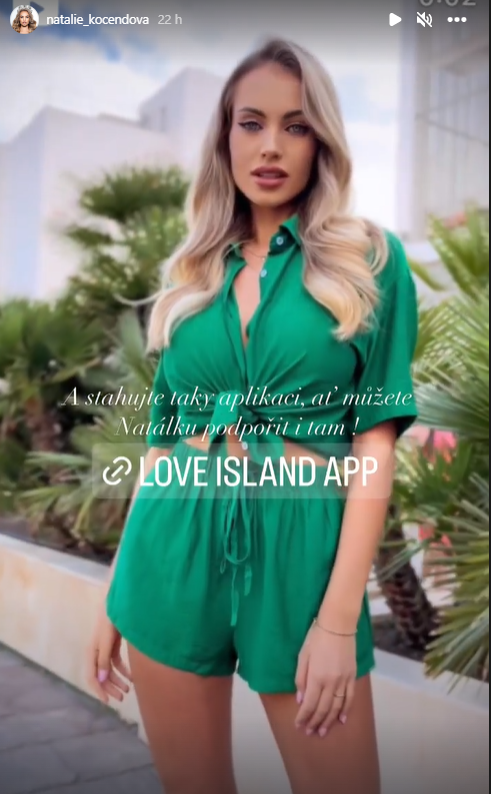 Misska Kočendová v reality show Love Island