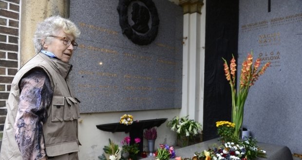 Natalija Gorbaněvská před měsícem navštívila hrob Václava Havla.