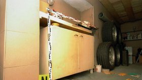 Za touhle skříňkou v garáži se skrývaly těžké betonové dveře, které vedly do Nataschina podzemního vězení.