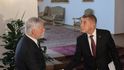 Prezident Petr Pavel přijal premiéra Andreje Babiše (ANO) na Pražském hradě kvůli sporu summitu NATO (8.5.2026) Prezident Petr Pavel přijal premiéra Andreje Babiše (ANO) na Pražském hradě kvůli sporu summitu NATO (8.5.2026)