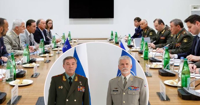Jedání NATO-Rusko v Baku vedli Petr Pavel a Valerij Gerasimov (7. 9. 2017).