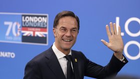 Závěrečný den summitu NATO, na snímku nizozemský premiér Mark Rutte. (4.12.2019).