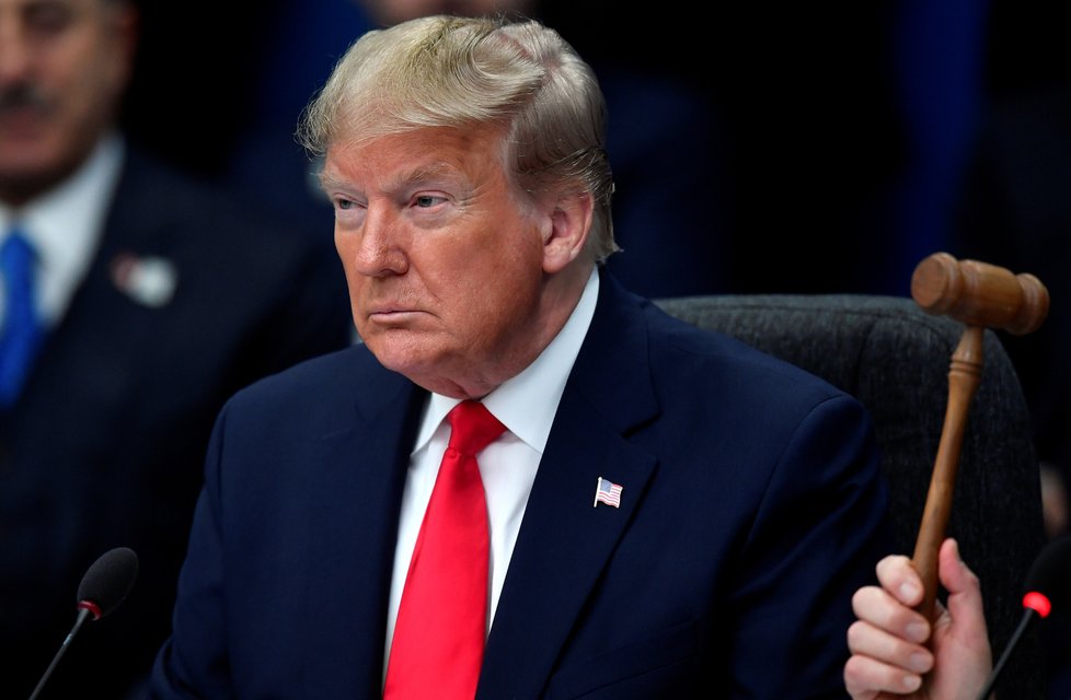 Závěrečný den summitu NATO, na snímku americký prezident Donald Trump, (4. 12. 2019).