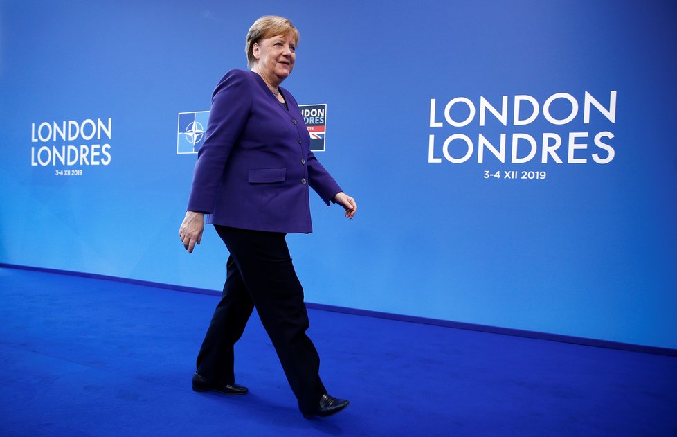 Závěrečný den summitu NATO, na snímku německá kancléřka Angela Merkelová, (4.12.2019).