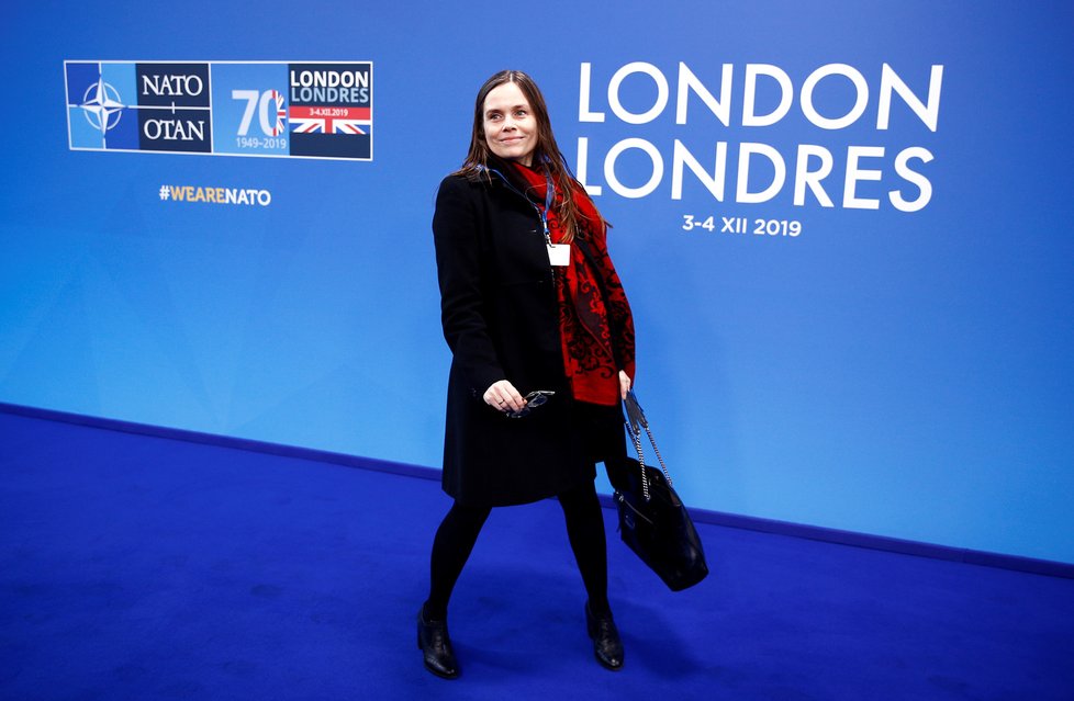 Závěrečný den summitu NATO, na snímku islandská premiérka Katrin Jakobsdottir, (4.12.2019).