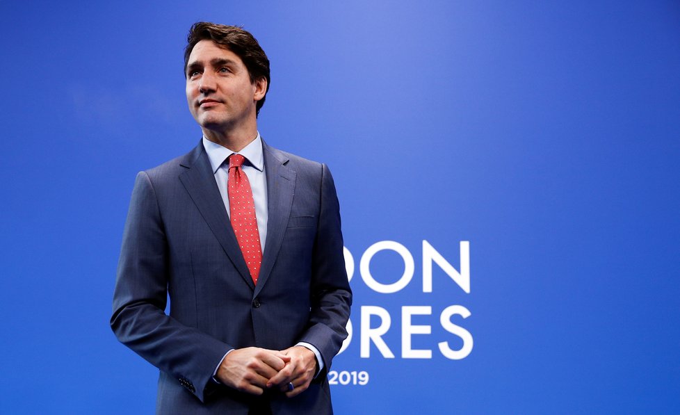 Závěrečný den summitu NATO, na snímku kanadský premiér Justin Trudeau, (4.12.2019).