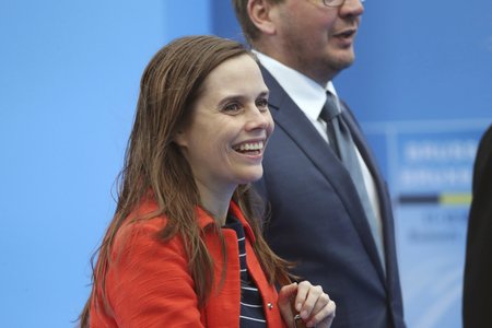 Islandská premiérka Katrin Jakobsdóttir.