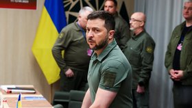 Ukrajinský prezident Zelenskyj na summitu NATO ve Vilniusu.