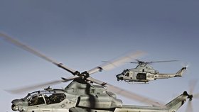 Americký vrtulník UH-1Y Venom láká na design, jaký známe z akčních filmů.