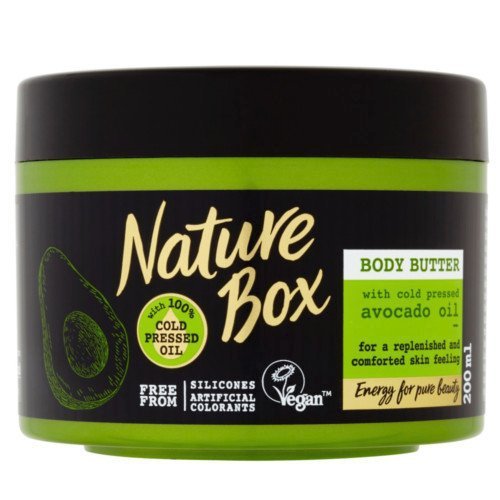 Přírodní tělové máslo Avocado Oil Nature Box, 139 Kč (200 ml), koupíte v síti drogérií