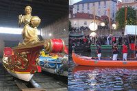 Prahu navštíví válečné gondoly z Benátek. Poprvé v historii opustí italské město
