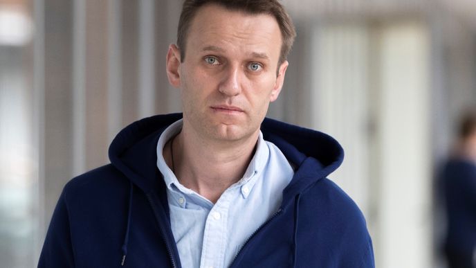 Navalnyj při demontraci