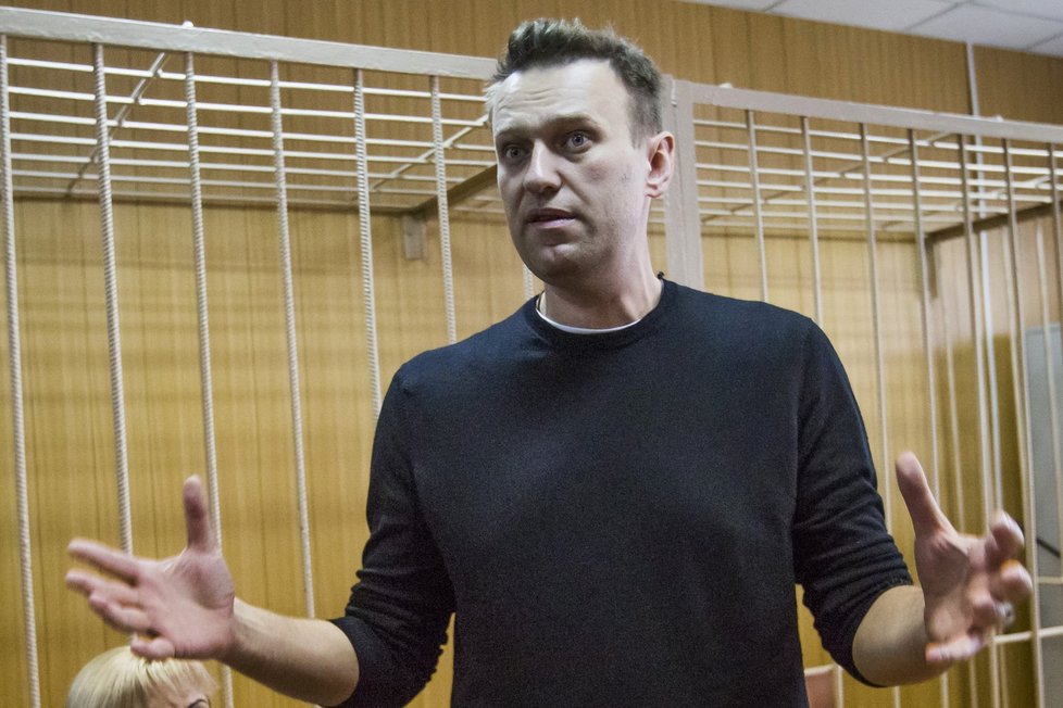 Alexej Navalnyj byl zatčen při demonstracích proti korupci.