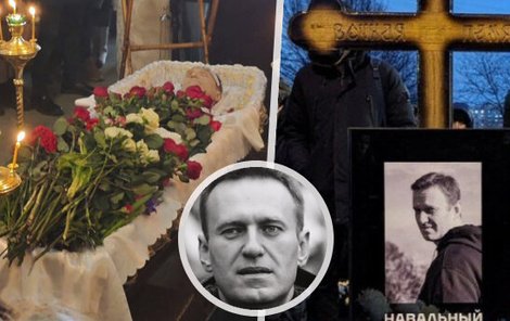 Pohřeb A. Navalného (1. 3. 2024).
