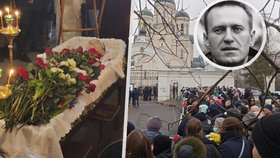 Pohřeb Alexeje Navalného.