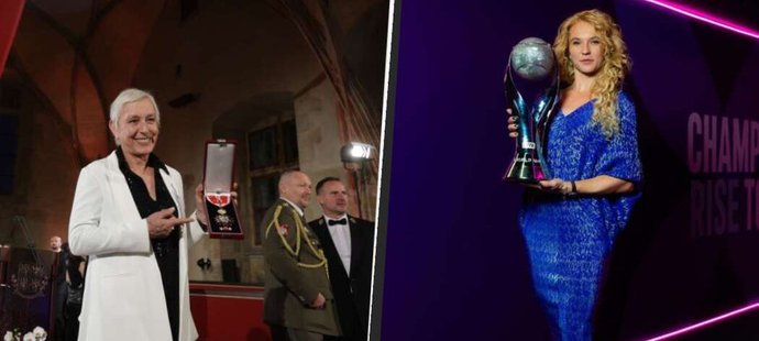 Martina kromě tenisových trofejí získala minulý týden také Řád bílého lva. Kateřina Siniaková dostala odměnu za to, že opět končí rok jako světová jednička ve čtyřhře.