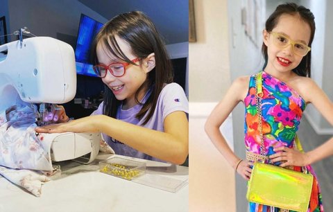 Děti dokážou všechno! Devítiletá dívka se stala známou módní návrhářkou