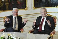 „Migranty nechceme.“ Takhle uvítal Zeman německého prezidenta poprvé v Česku