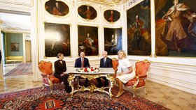 Návštěva prezidenta Nawrockého a jeho ženy v Praze