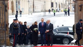 Návštěva prezidenta Nawrockého a jeho ženy v Praze