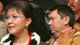 Dcera prezidenta Nazarbajeva se svým tehdejším manželem, který údajně spáchal sebevraždu