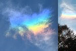 Obloha nad Karvinou hrála pár minut všemi barvami. Šlo o takzvaný halový úkaz, neboli odborně řečeno cirkumzenitální oblouk.