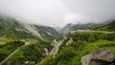 Silnice přes průsmyk Grimsel, Švýcarsko