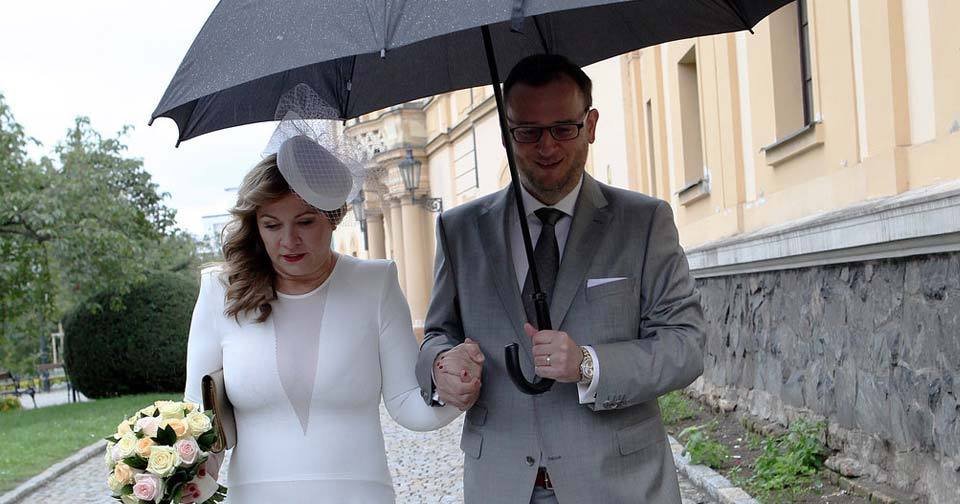 Petr Nečas si Janu Nagyovou vzal za ženu.