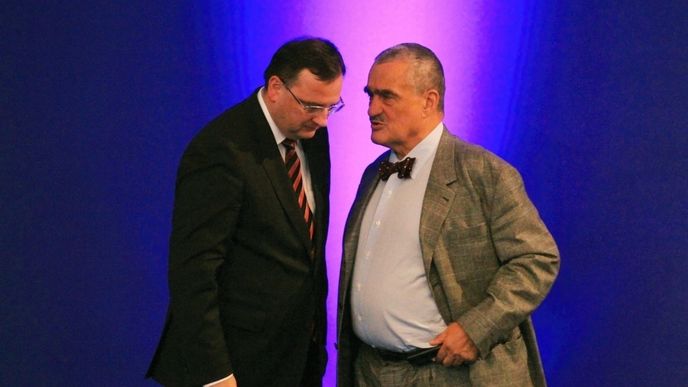 Petr Nečas a Karel Schwarzenberg