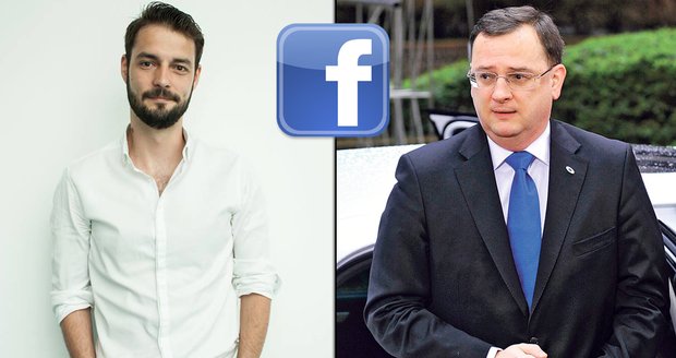 Syna končícího premiéra Petra Nečase Ondřeje na Facebooku podporují kamarádi i veřejnost